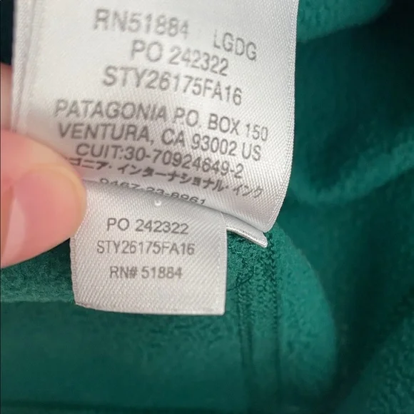 Patagonia Green Half-Zip Fleece - Picture 5 of 6